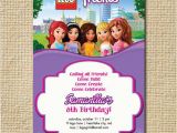 Inviting Friends for Birthday Party Lego Friends Birthday Invitation Lego Birthday by