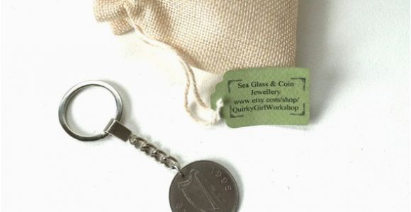 Irish Birthday Gifts for Him 22nd Birthday Gift Gift for Him Irish Coin Keychain Rare