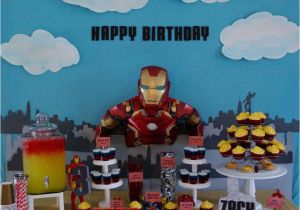 Iron Man Birthday Decorations Avengers Iron Man Birthday Quot Zack 39 S Iron Man Birthday