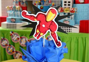 Iron Man Birthday Decorations Partylicious events Pr Birthday Marvelous Superhero