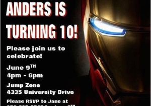 Iron Man Birthday Party Invitations Iron Man Birthday Invitations Ideas Bagvania Free