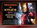 Iron Man Birthday Party Invitations Iron Man Birthday Invitations Ideas Bagvania Free