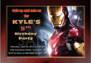 Iron Man Birthday Party Invitations Iron Man Birthday Invitations Ideas Bagvania Free