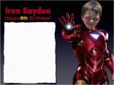 Iron Man Birthday Party Invitations Ironman Kayden Birthday Invitation Iron Man Birthday