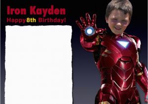 Iron Man Birthday Party Invitations Ironman Kayden Birthday Invitation Iron Man Birthday