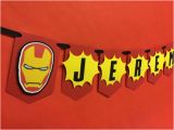 Iron Man Happy Birthday Banner Items Similar to Iron Man Super Hero Inspired Birthday