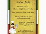 Italian Birthday Party Invitations Italian Night Dinner Party Invitation Zazzle Com