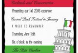 Italian Birthday Party Invitations Italian Party Invitation Templates