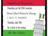 Italian Birthday Party Invitations Italian Party Invitation Templates
