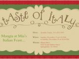 Italian Birthday Party Invitations Italian Party Invitations Cimvitation