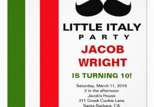 Italian Birthday Party Invitations Personalized Italian Invitations Custominvitations4u Com