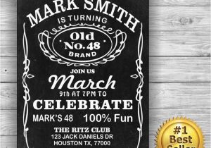 Jack Daniels Birthday Card Jack Daniels Him Her Birthday Card Invitation Label