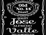 Jack Daniels Birthday Card Jack Daniels Liquor Bottle Label Design Vinyl Wall Mural