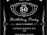 Jack Daniels Birthday Invitation Template Free Diy Jack Daniels Inspired 50th Birthday Invitation 4×6