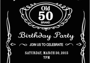 Jack Daniels Birthday Invitation Template Free Diy Jack Daniels Inspired 50th Birthday Invitation 4×6