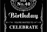 Jack Daniels Birthday Invitation Template Free Jack Daniels Birthday Digital Printable Invitation