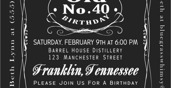 Jack Daniels Birthday Invitation Template Free Jack Daniels Invitation Templates