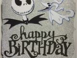 Jack Skellington Birthday Card Happy Birthday Jack Skellington Card Homemade Cards