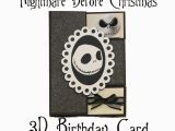 Jack Skellington Birthday Card Nightmare before Christmas Birthday Shutter by