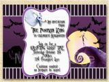 Jack Skellington Birthday Invitations Jack Skellington Invitation Nightmare before Christmas