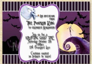 Jack Skellington Birthday Invitations Jack Skellington Invitation Nightmare before Christmas