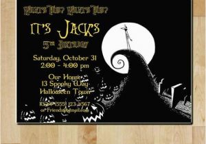 Jack Skellington Birthday Invitations the Nightmare before Christmas Birthday Party Invitation