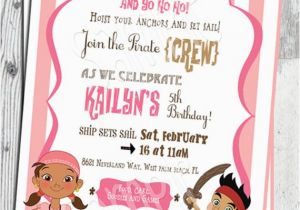 Jake and the Neverland Pirate Birthday Invitations Jake and the Neverland Pirates Birthday Invitation Printable