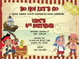 Jake and the Neverland Pirate Birthday Invitations Jake and the Neverland Pirates Birthday Invitations Jake