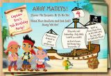 Jake and the Neverland Pirate Birthday Invitations Jake and the Neverland Pirates Birthday Invitations