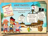 Jake and the Neverland Pirate Birthday Invitations Jake and the Neverland Pirates Birthday Invitations