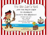 Jake and the Neverland Pirate Birthday Invitations Jake and the Neverland Pirates Birthday Invitations