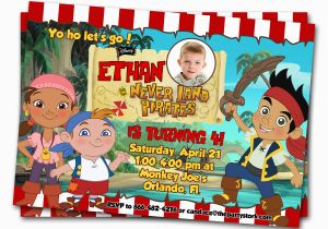 Jake and the Neverland Pirate Birthday Invitations Jake and the Neverland Pirates Birthday Invitations