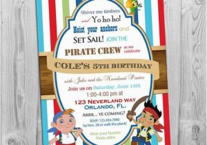 Jake and the Neverland Pirates Birthday Invitations Printable Jake and the Neverland Pirates Birthday Invitation Printable