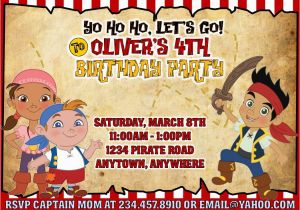 Jake and the Neverland Pirates Birthday Invitations Printable Jake and the Neverland Pirates Party Games Invitations