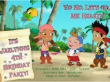 Jake and the Neverland Pirates Birthday Invitations Printable Jake the Neverland Pirates Custom Birthday Invitation