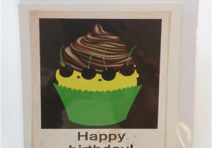 Jamaican Birthday Cards Chocolate Cupcake Birthday Card In Jamaican Patwa