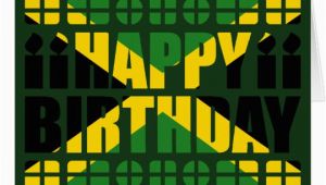 Jamaican Birthday Cards Jamaica Flag Birthday Card Zazzle