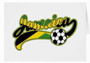 Jamaican Birthday Cards Jamaica soccer Greeting Card Zazzle