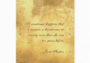 Jane Austen Birthday Card Jane Austen Quote Birthday Card Customized Zazzle