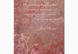 Jane Austen Birthday Card Jane Austen Quote Birthday Card Customized Zazzle