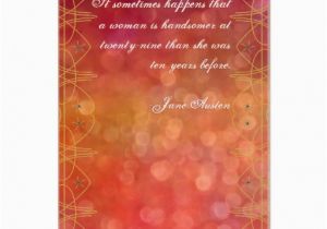 Jane Austen Birthday Card Jane Austen Quote Birthday Card Customized Zazzle