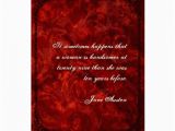 Jane Austen Happy Birthday Quote Jane Austen Quote Birthday Card Customized Zazzle