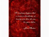 Jane Austen Happy Birthday Quote Jane Austen Quote Birthday Card Customized Zazzle