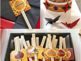 Japanese Birthday Decorations A Japanese origami Dojo Ninja Birthday Party Party Ideas