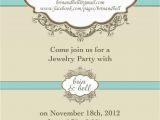 Jewelry Making Birthday Party Invitations Jewelry Party Invitation Template Cimvitation