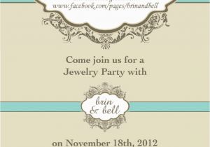 Jewelry Making Birthday Party Invitations Jewelry Party Invitation Template Cimvitation