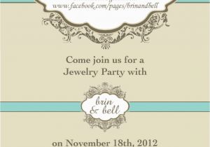 Jewelry Making Birthday Party Invitations Jewelry Party Invitation Template Cimvitation
