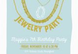 Jewelry Making Birthday Party Invitations Party Invitations How to Create Jewelry Party Invitation