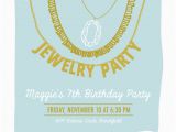 Jewelry Making Birthday Party Invitations Party Invitations How to Create Jewelry Party Invitation