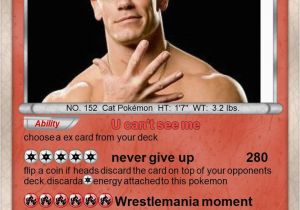 John Cena Birthday Card with sound John Cena Pokemon Card Wwe Pinterest Pokemon